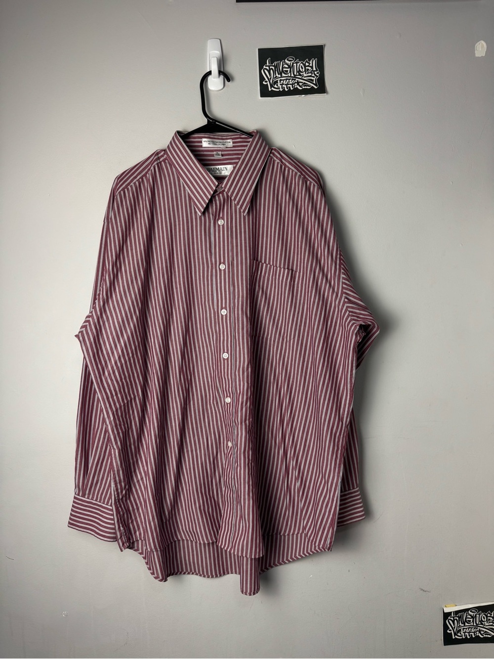 Vintage Balmain Pinstripe Buttons Up